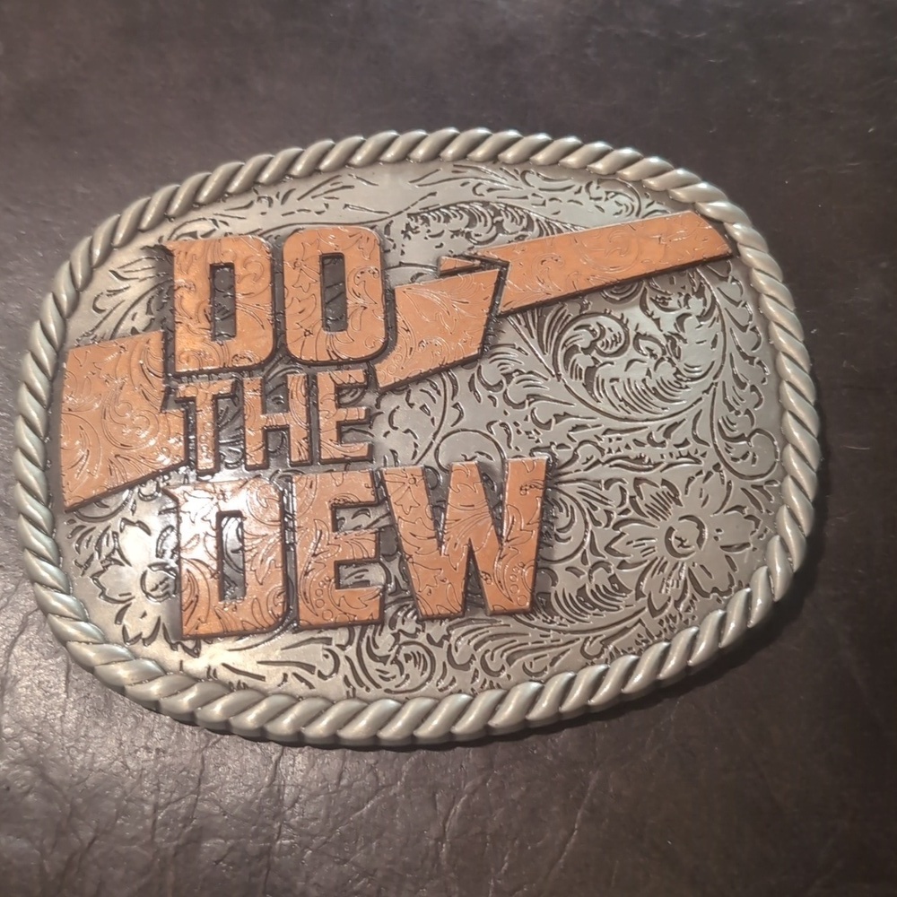 Mountain Dew Fountain Soda Pop Drink Belt Buckle